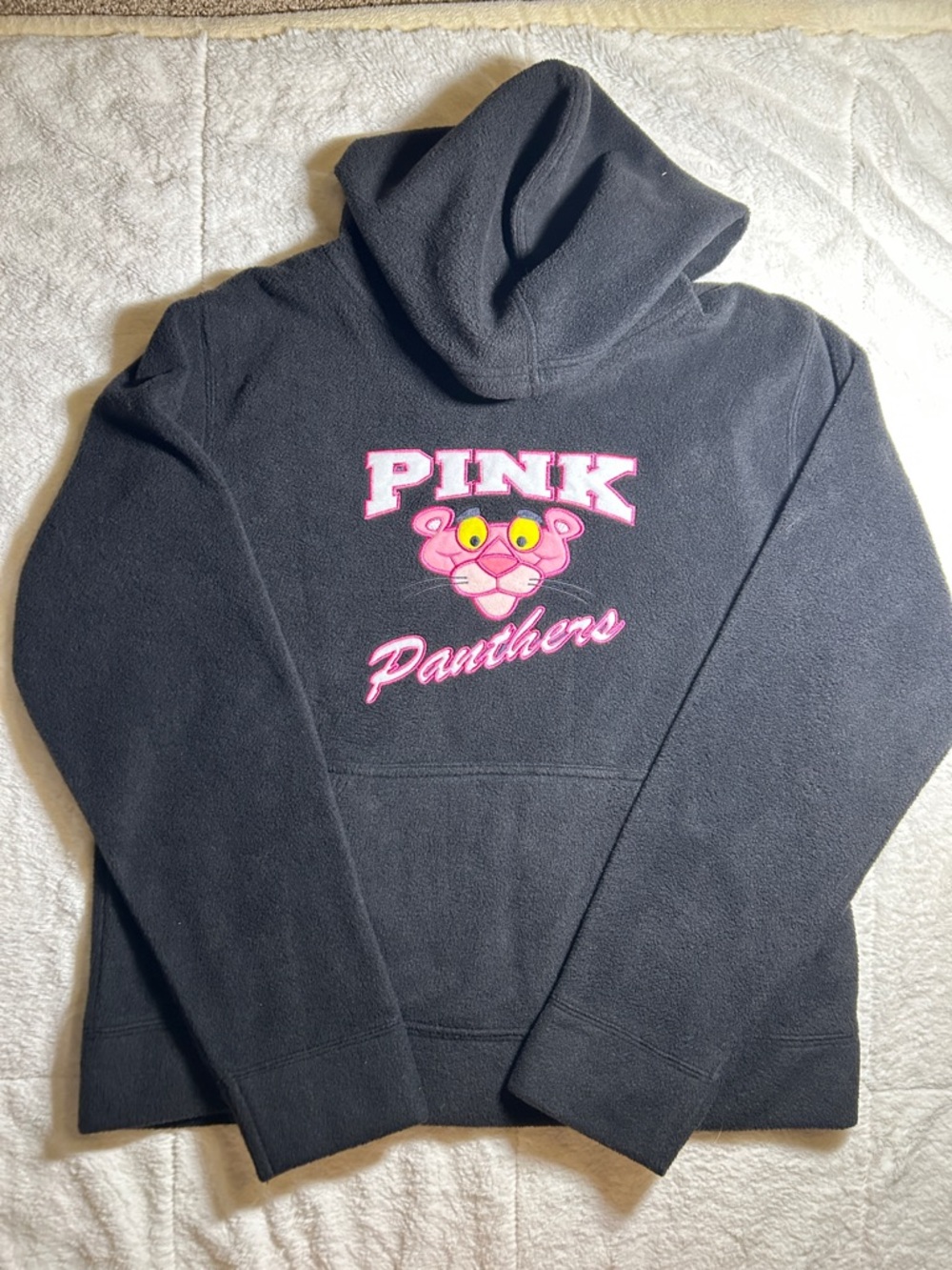 Pink Panthers Black Hoodie with Pink Panther Graphic